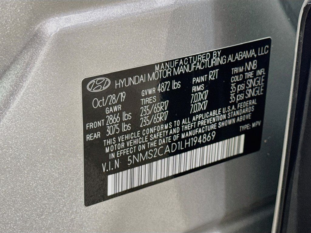 Used 2020 Hyundai Santa Fe SE AWD/4WD image 16