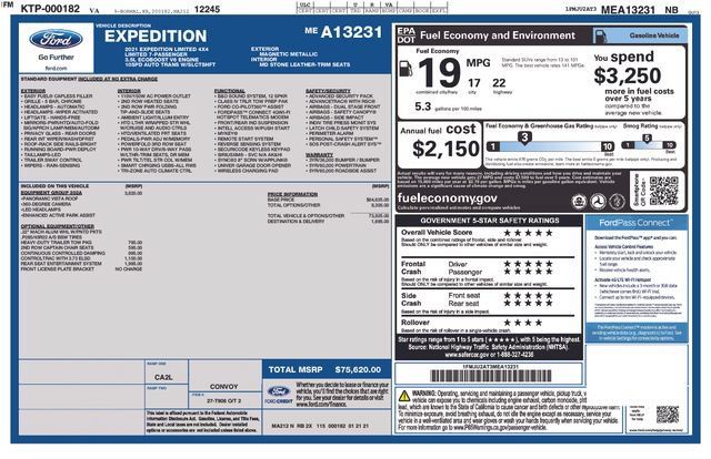 Certified 2021 Ford Expedition Limited AWD/4WD image 10