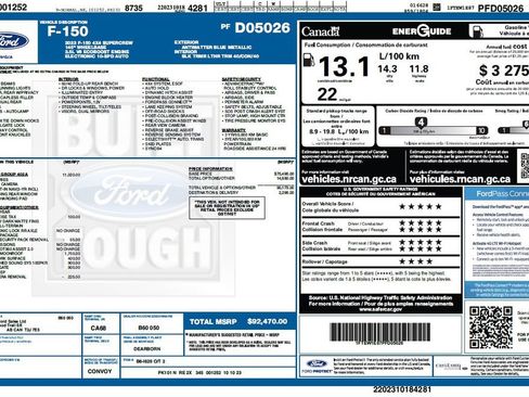 Used 2023 Ford F150 Tremor w/ Equipment Group 402A High image 2