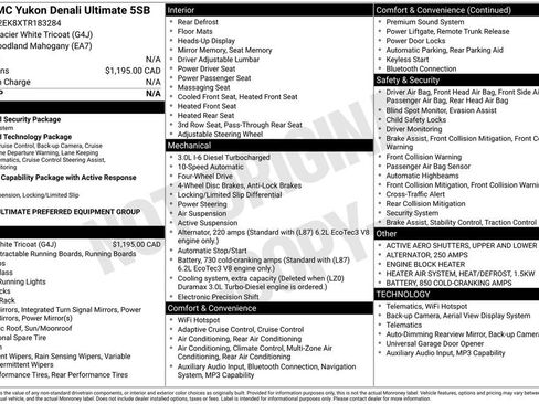 Used 2026 GMC Yukon Denali Ultimate AWD/4WD image 59