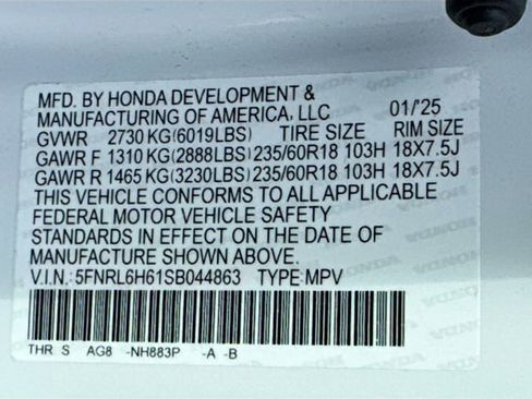 Certified 2025 Honda Odyssey EX-L image 28