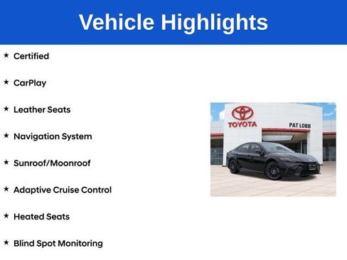 Certified 2025 Toyota Camry XSE FWD image 5