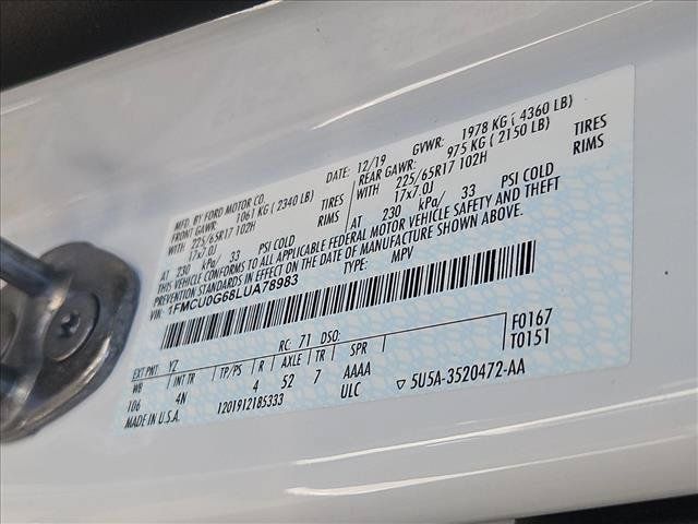 Certified 2020 Ford Escape SE FWD image 24