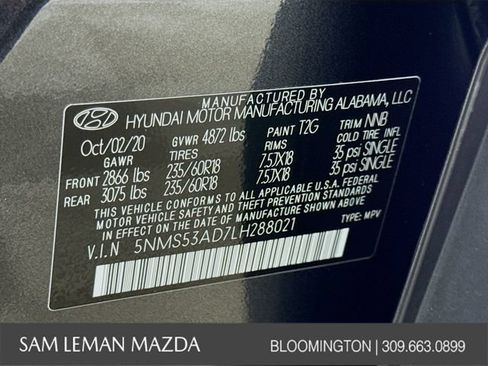 Used 2020 Hyundai Santa Fe Limited FWD image 33