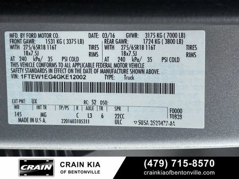 Used 2016 Ford F150 XLT w/ Equipment Group 302A Luxury AWD/4WD image 34