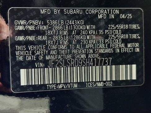 New 2025 Subaru Forester Limited image 33