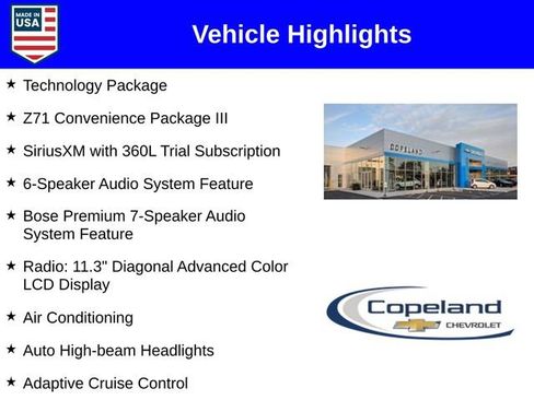 New 2026 Chevrolet Colorado Z71 w/ Technology Package AWD/4WD image 3