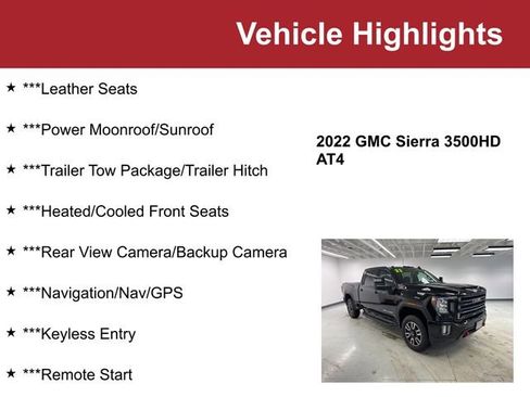 Used 2022 GMC Sierra 3500 AT4 w/ AT4 Preferred Package image 2