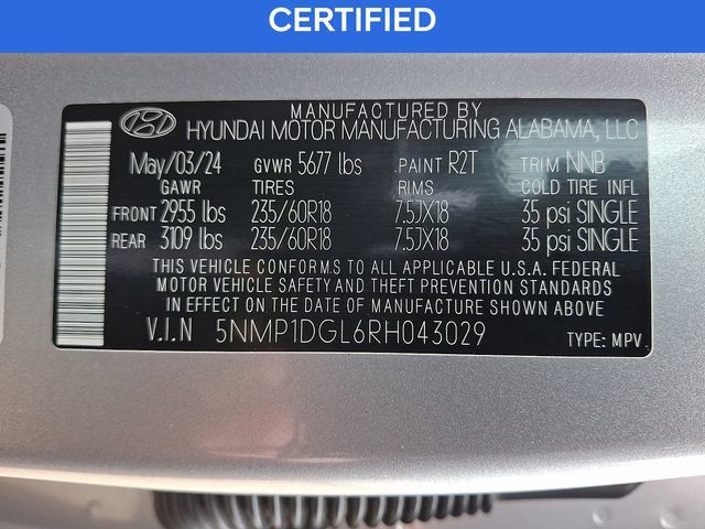 Certified 2024 Hyundai Santa Fe SE AWD/4WD image 27