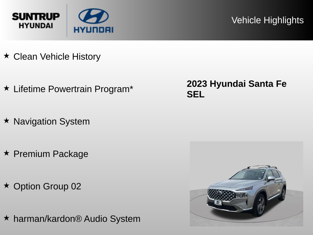 Used 2023 Hyundai Santa Fe SEL w/ Premium Package FWD image 8