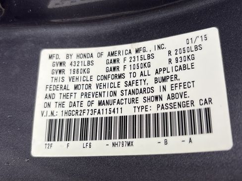 Used 2015 Honda Accord EX image 26
