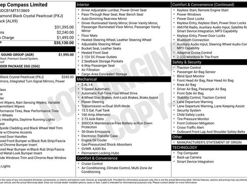 Used 2021 Jeep Compass Limited w/ Sun and Sound Group image 8