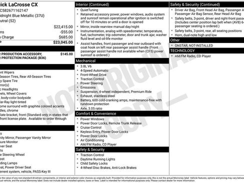 Used 2007 Buick LaCrosse CX image 12