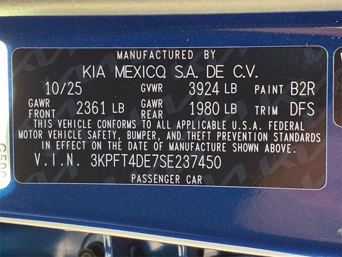 New 2025 Kia K4 LXS image 30