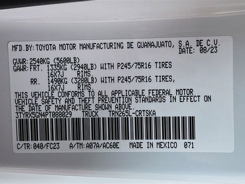 Used 2023 Toyota Tacoma SR5 image 16