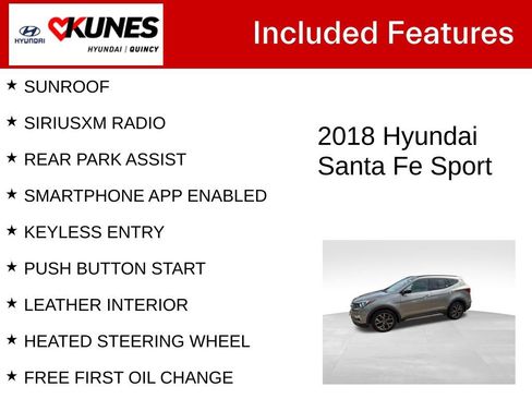 Used 2018 Hyundai Santa Fe Sport w/ 2.0T Ultimate Tech Package 05 AWD/4WD image 3