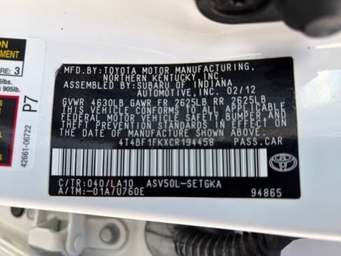 Used 2012 Toyota Camry XLE w/ Leather Pkg FWD image 34
