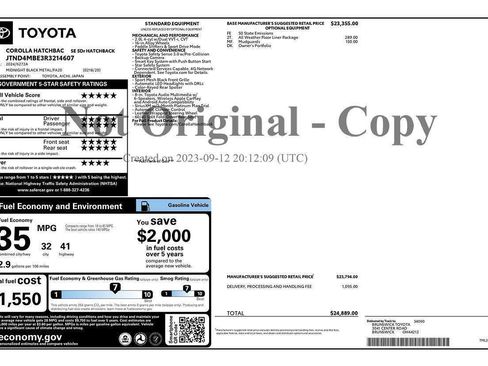 Used 2024 Toyota Corolla SE FWD image 2