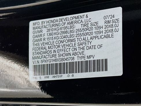 Certified 2025 Honda Pilot Elite image 38