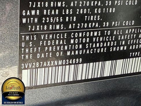 Used 2022 Volkswagen Tiguan SE w/ Panoramic Sunroof Package AWD/4WD image 20