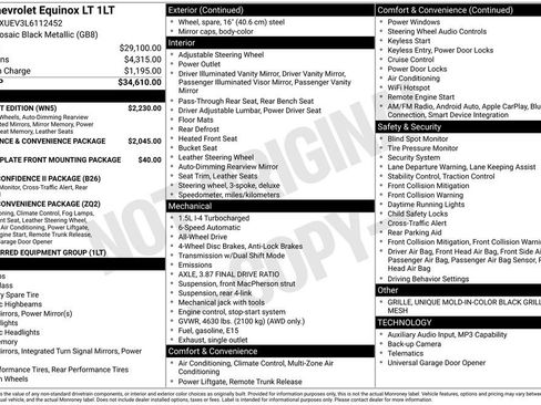 Used 2020 Chevrolet Equinox LT w/ Midnight Edition AWD/4WD image 2