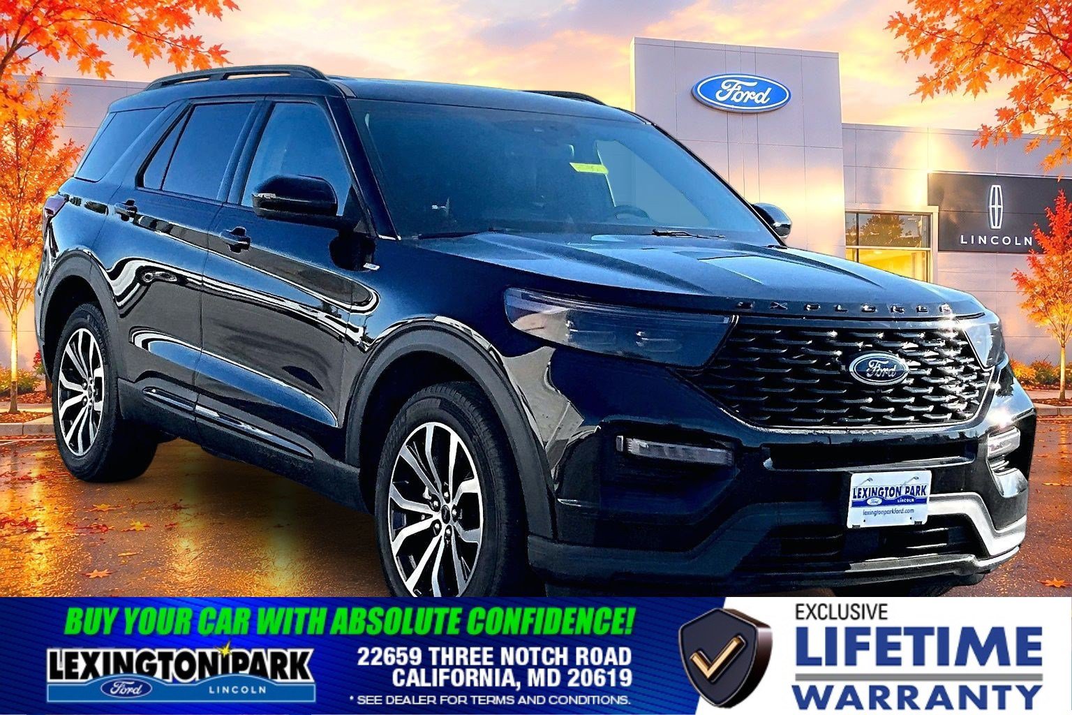 Used 2022 Ford Explorer ST-Line w/ Class IV Trailer Tow Package AWD/4WD image 1