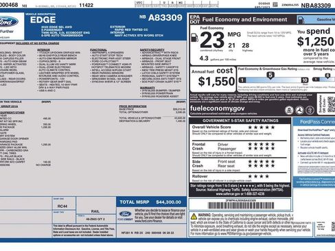 Used 2022 Ford Edge SEL w/ Sport Appearance Package image 23