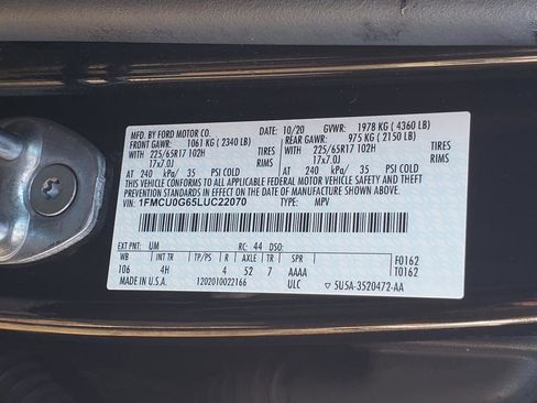 Used 2020 Ford Escape SE image 43