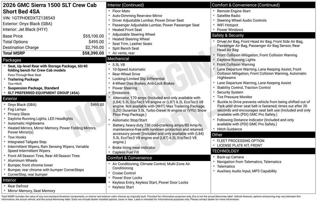 Used 2026 GMC Sierra 1500 SLT RWD image 2