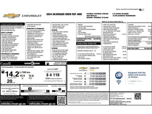 Used 2024 Chevrolet Silverado 1500 RST w/ True North Edition Plus AWD/4WD image 2