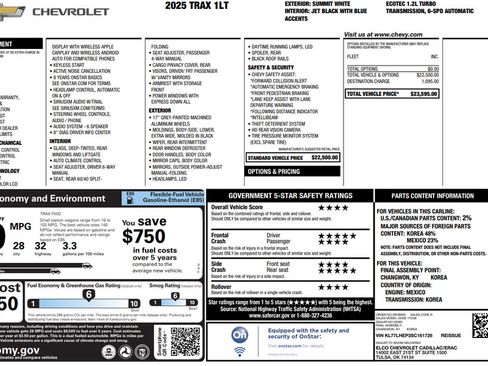 Used 2025 Chevrolet Trax LT FWD image 32