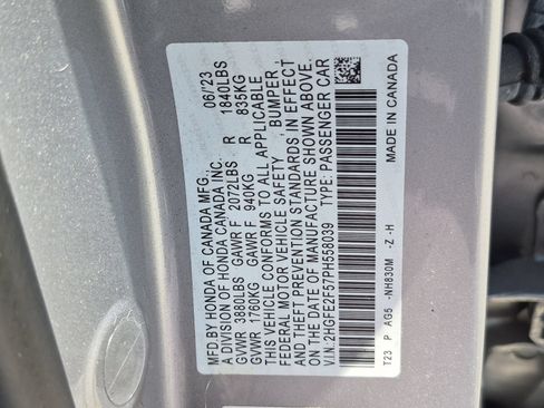 Certified 2023 Honda Civic Sport image 22
