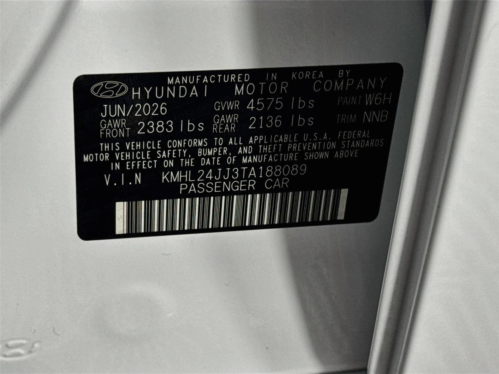 New 2026 Hyundai Sonata Blue FWD image 30