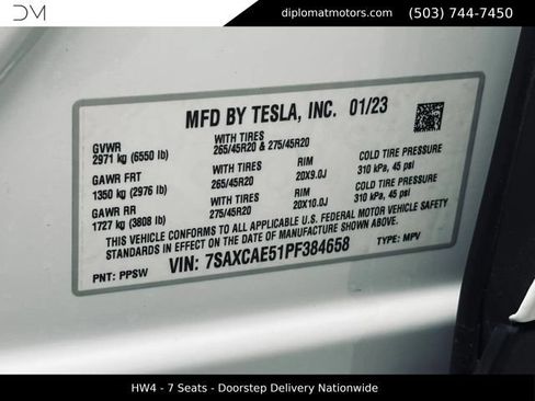 Used 2023 Tesla Model X AWD/4WD image 47