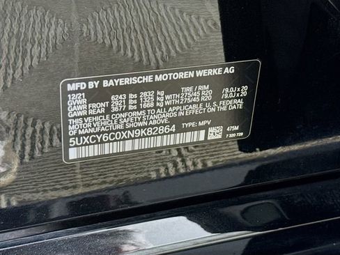 Used 2022 BMW X6 xDrive40i w/ Executive Package image 32