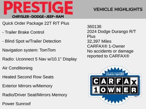 Used 2024 Dodge Durango R/T AWD/4WD image 8