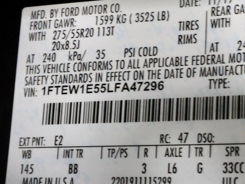 Used 2020 Ford F150 Platinum w/ Equipment Group 701A Luxury image 33