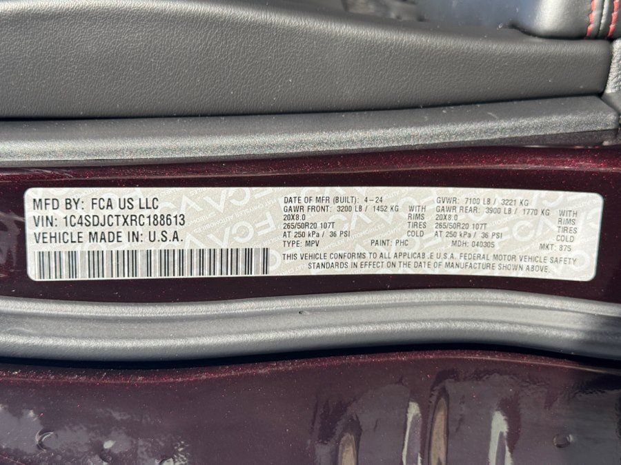 Used 2024 Dodge Durango AWD R/T w/ BLACKTOP PKG image 73