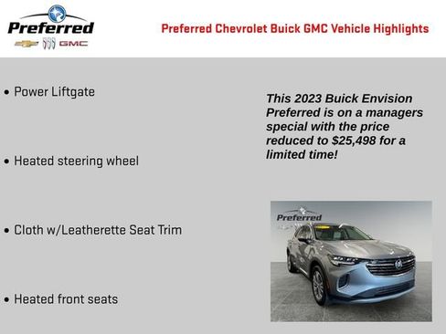 Certified 2023 Buick Envision Preferred image 2