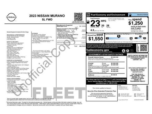 Used 2023 Nissan Murano SL w/ SL Moonroof Package FWD image 8