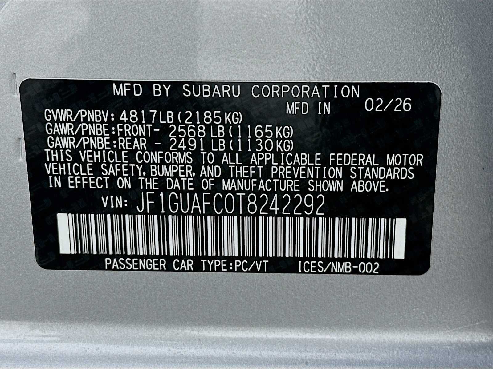 New 2026 Subaru Impreza 2.0i Sport AWD/4WD image 28