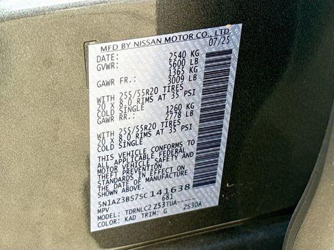 New 2025 Nissan Murano SV w/ Cargo Package image 31