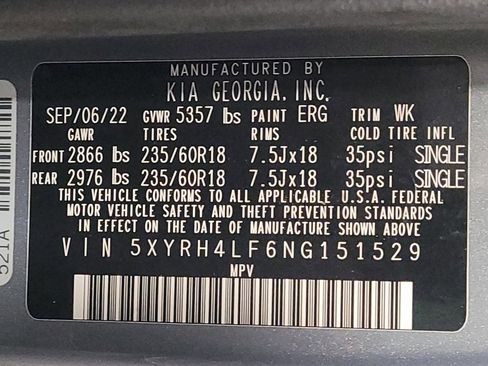 Used 2022 Kia Sorento EX w/ Panoramic Sunroof Package image 33