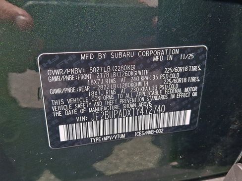 Certified 2026 Subaru Outback Premium AWD/4WD image 26