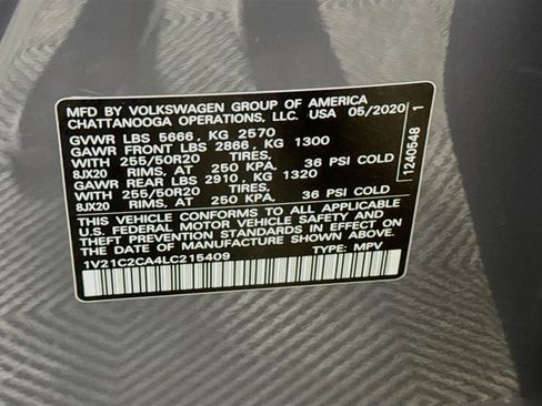 Used 2020 Volkswagen Atlas Cross Sport SE AWD/4WD image 28