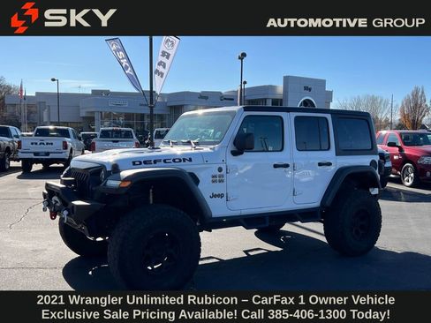 Used 2021 Jeep Wrangler Unlimited Rubicon w/ LED Lighting Group image 2