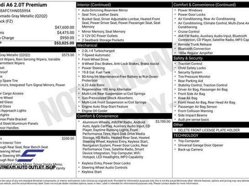 Used 2017 Audi A6 2.0T Premium image 37