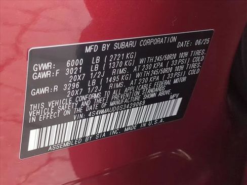 Certified 2025 Subaru Ascent Touring w/ Popular Package #2 image 27