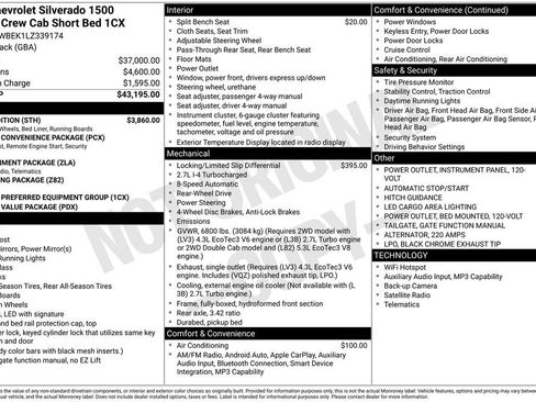 Used 2020 Chevrolet Silverado 1500 Custom w/ Rally Edition RWD image 9
