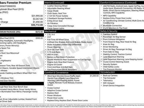 Certified 2026 Subaru Forester Premium w/ Base/Premium Package AWD/4WD image 32